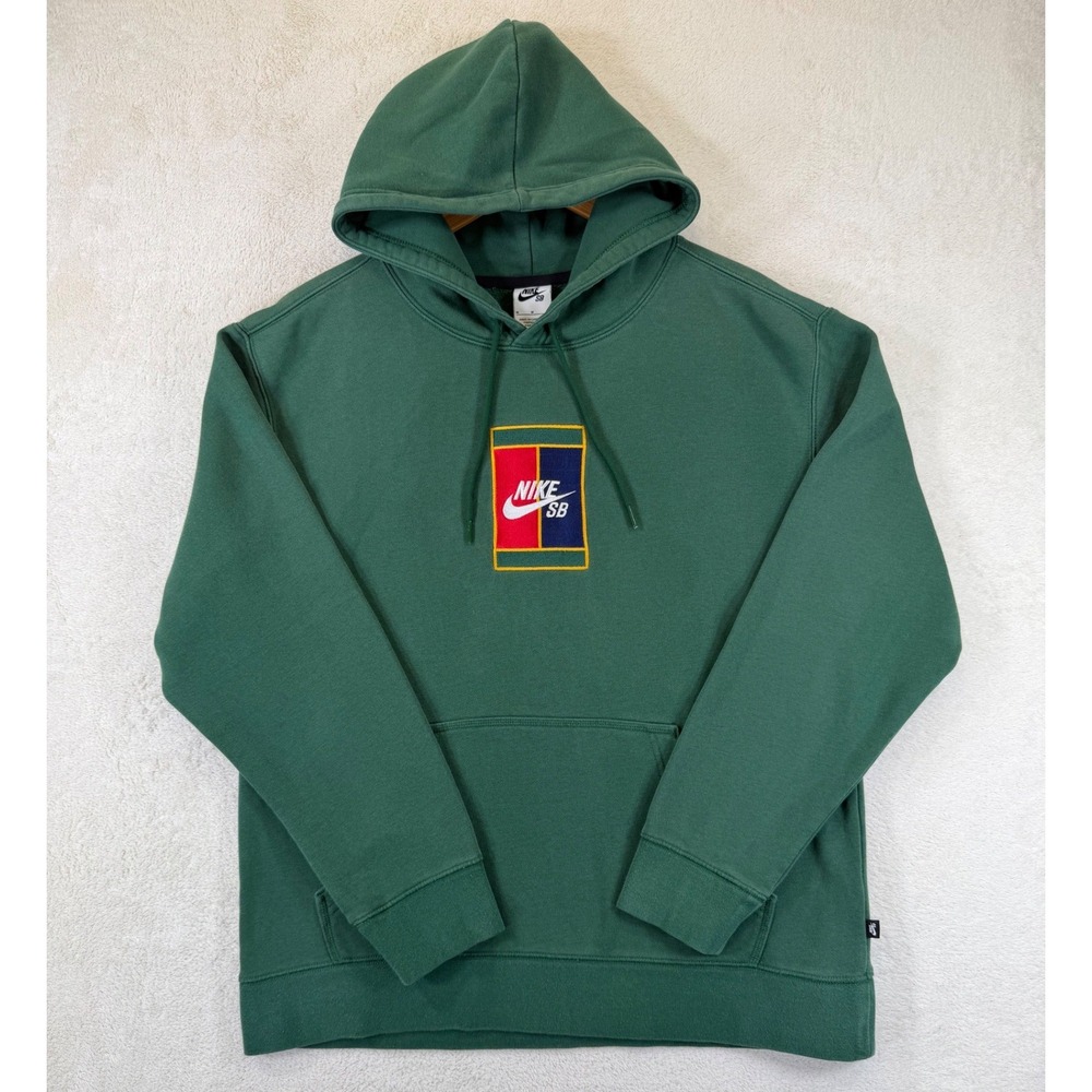 Nike SB Mens Green Tennis Court Graphic Fleece Hoodie DA4211-341 Size M